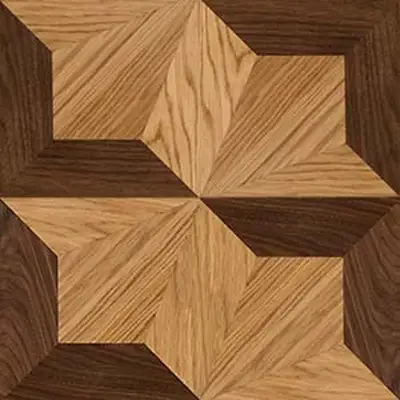 Samples of wooden floor mosaic