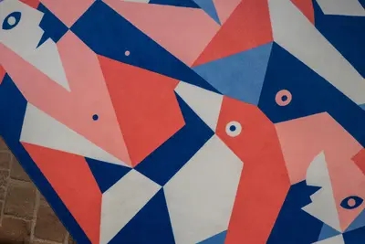 Printed rug with custom design