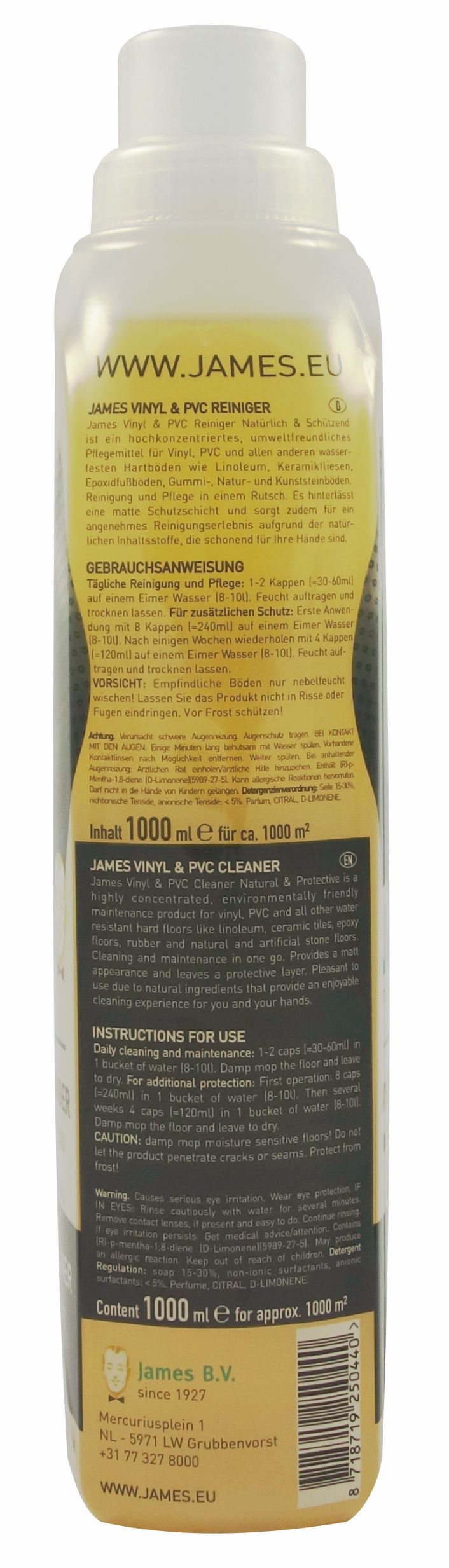 James Floor Cleaner Natural & Protective 1000 ml